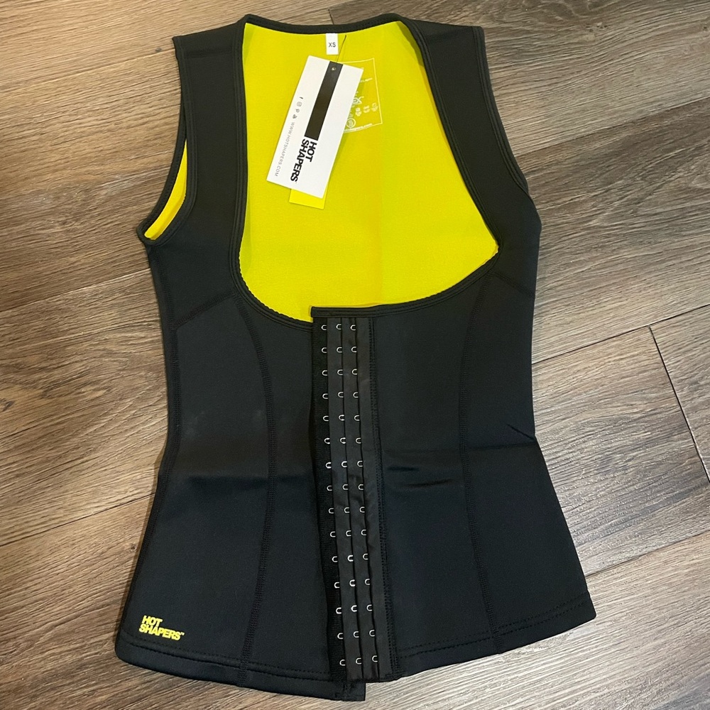 NWT HotShapers Neotex Waistshapers Vest and Velcro waist cincher Sz XS
